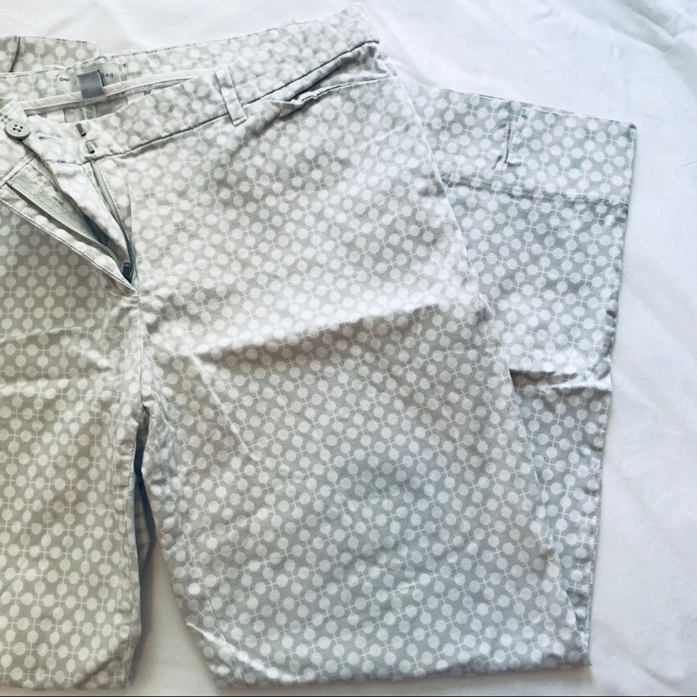 Gap Slim Cropped Patterned Pants - image 2